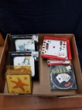 Box Lot- Assorted Boxed Coasters-Beach, Poker, Etc.