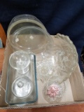 Box Lot- Assorted Glassware- Baking Dishes and Bowls