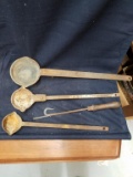 Box Lot- Antique Cast Iron Ladles- One Marked Richmond