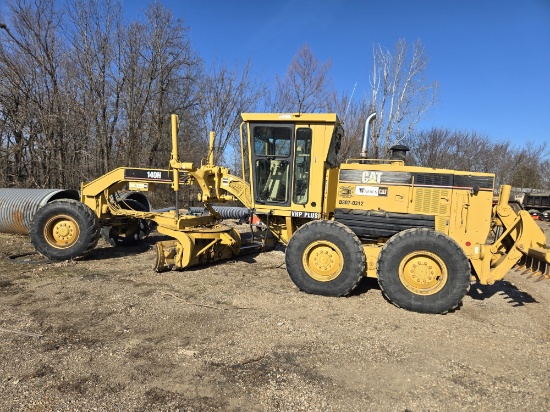 CAT 140-H Motor Grader RUNS GOOD, COLD AC 10,840 HOURS