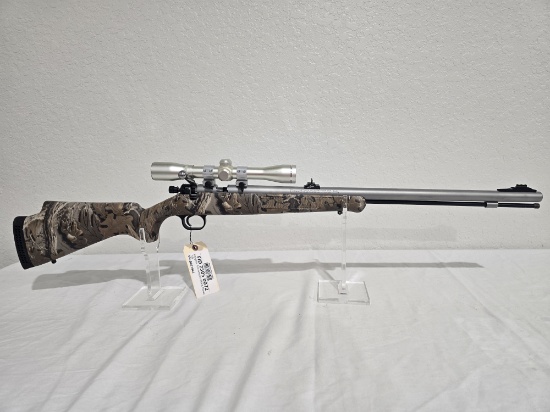 Knights Armament 50 cal  In-Line Real Tree Advantage. Looks like Ridge Runner.