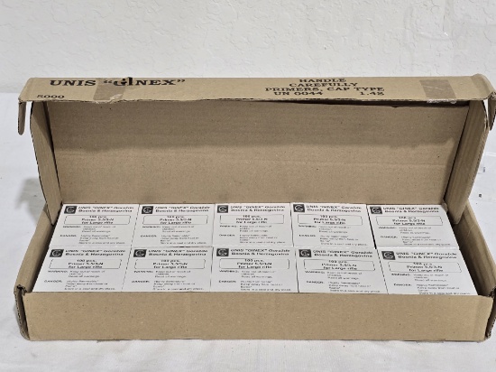 UNIS GINEX PRIMER LARGE RIFLE "NICKEL" 5000/CS