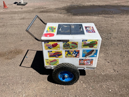 Ice Cream Cooler Vending Cart