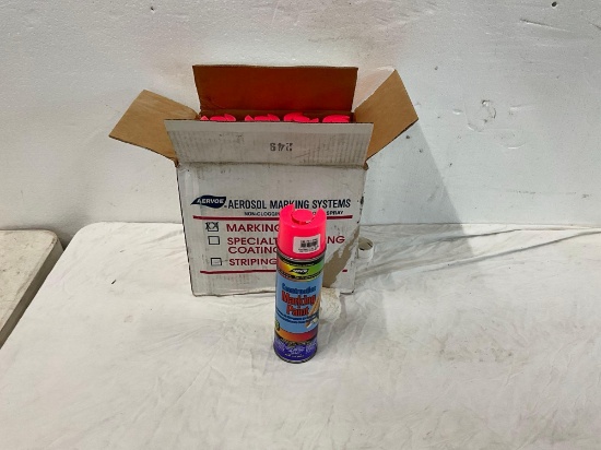New Construction Marking Paint Flo Pink 12 Cans