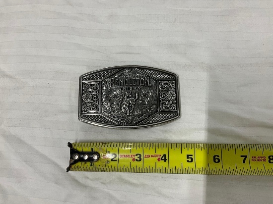 New Pendleton Whisky Belt Buckle Montana Silversmiths