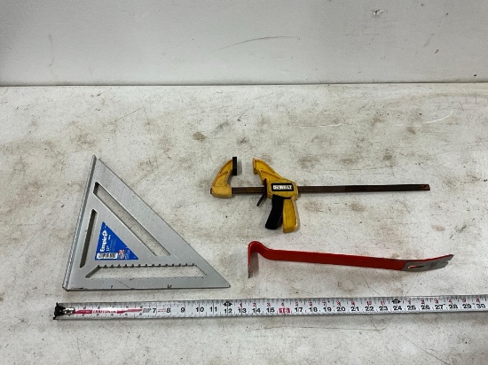 12in Square, Pry Bar, Clamp
