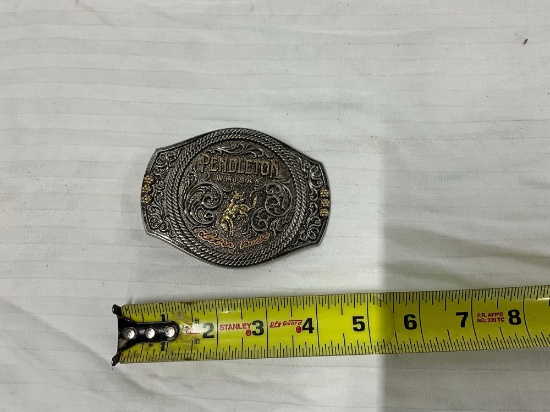 New Pendleton Whisky Belt Buckle Montana Silversmiths
