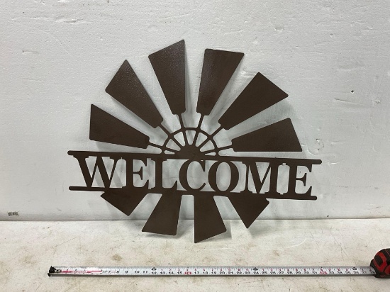 Metal Cut Out Welcome Sign