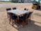 Large Tall Table with 6 Chairs