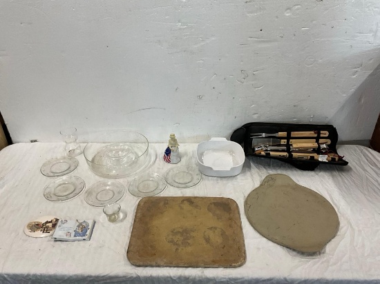 Grill Set, Stones, Glassware