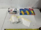 Trash Bags, Reusable Gloves