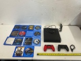 PS4 with Games, Cords, Controllers
