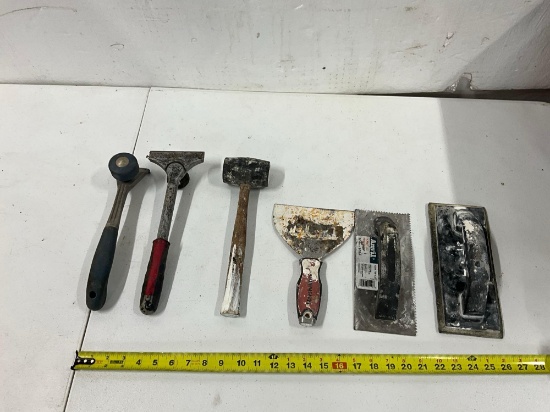 Hammer, Scrapers, Drywall Tools
