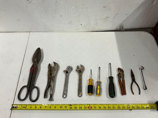 Vise Grip, Crescent Wrenches, Tools