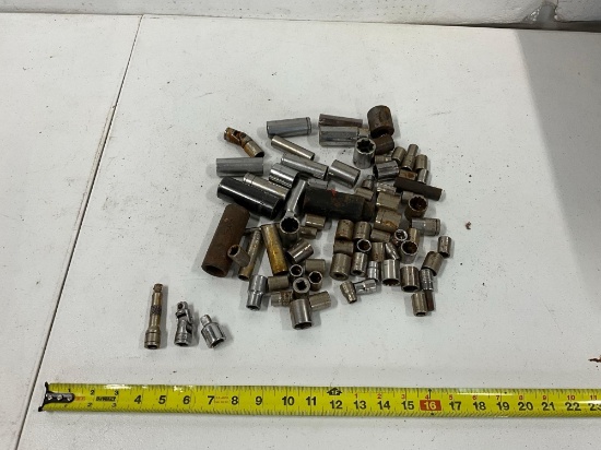 Various 3/8in, 1/2in Sockets