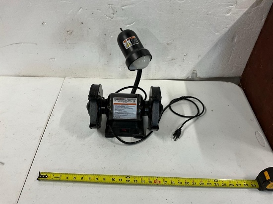 6in Bench Grinder with Light