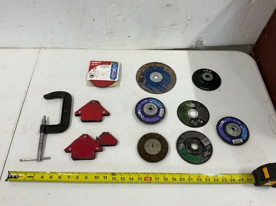 C Clamp, Magnets, Grinding Cut Off Wheels