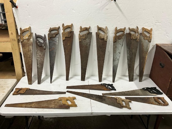 Various Wood Hand Saws with Carrying Box