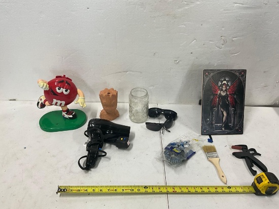 M&M Candy Dispenser, Sunglasses, Misc