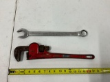 Proto 1-1/8in Wrench , 18in Pipe Wrench