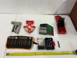 Drill Bits, Tape Measure, Stapler