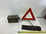 Ammo Can , Vintage Roadside Marker