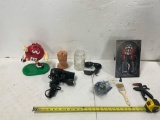 M&M Candy Dispenser, Sunglasses, Misc
