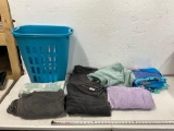Towels, Blanket, Basket