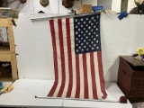 American Flag with Pole