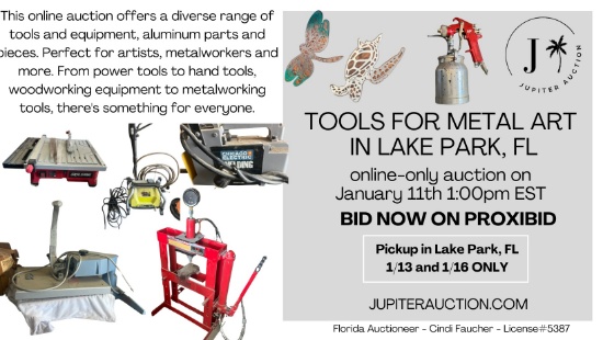 Tools for Metal Art in Lake Park, FL