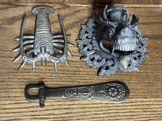Vintage brass grouping