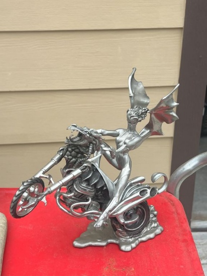 TFM Sexy Motorcycle Rider Sculpture