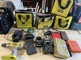 Lot of cordless tools