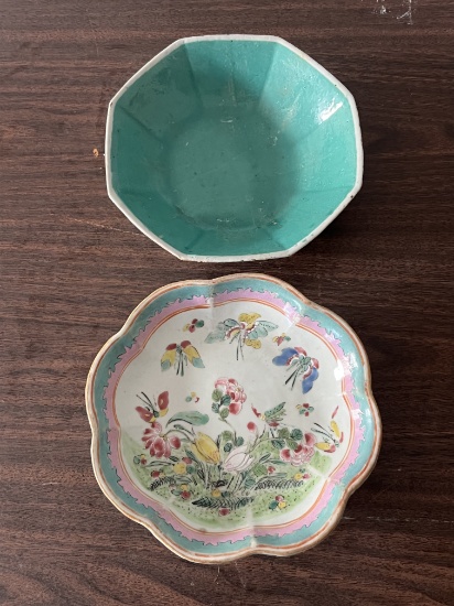 (2) Chinese raised bowls
