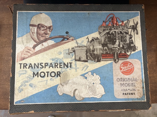Transparent Motor in box