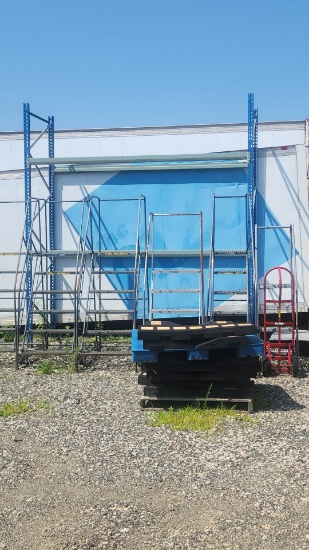 (Berlin, NJ) PALLET RACKS – SET 5 – 11' SYSTEM – 12' TALL x 42" DEEP – 2 LEVELS