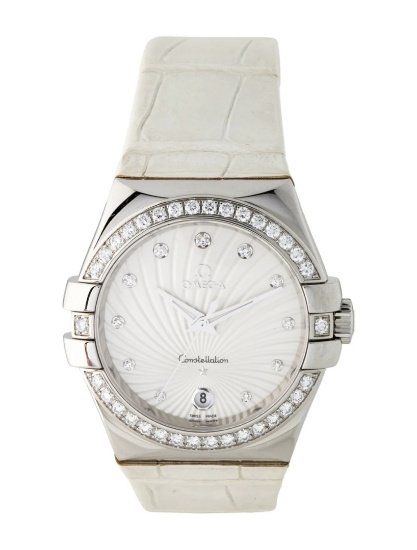 Omega Constellation Silver Dial Women's Qtz 35mm