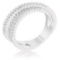 Elegant .20ct White Sapphire Intertwined Ring