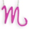 Pretty Scorpio Zodiac Rose Epoxy Necklace