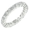 Beautiful Round 3.90ct White Topaz Eternity Band
