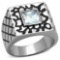 Princess Cut 2.00ct White Sapphire Men's Ring