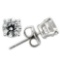 Round 1.68ct White Sapphire Stud Earrings
