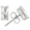 Baguette 1.16ct White Sapphire Stud Earrings