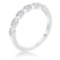 Round .03ct White Topaz Sextus Marquise Ring