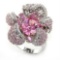 Captivating 10.46ct Pink Topaz Flower Ring