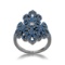 Elegant Round 1.23ct Sapphire Filigree Ring