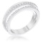 Stylish .25ct White Sapphire Twisted Trio Band