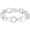 Elegant 5.63ct White Topaz Circle Link Bracelet