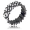 Baguette & Round 2.20ct White Topaz Eternity Band