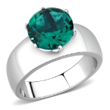 Round 3.87ct Blue-green Tourmaline Statement Ring